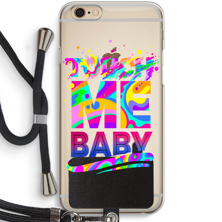 Touch Me: iPhone 6 / 6S Transparant Hoesje met koord
