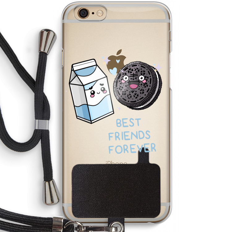 Best Friend Forever: iPhone 6 / 6S Transparant Hoesje met koord