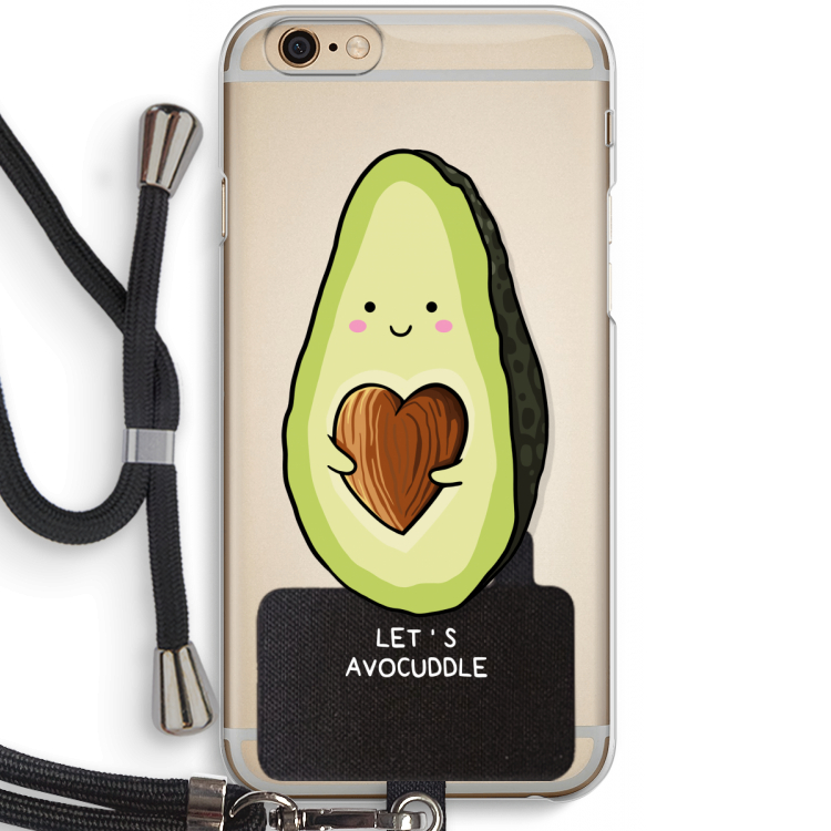 Avocuddle: iPhone 6 / 6S Transparant Hoesje met koord