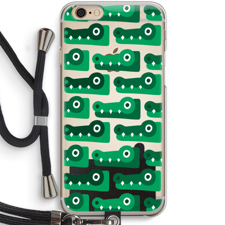 Crocs: iPhone 6 / 6S Transparant Hoesje met koord