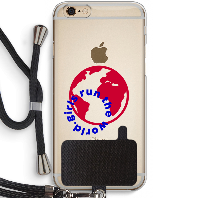 Run The World: iPhone 6 / 6S Transparant Hoesje met koord