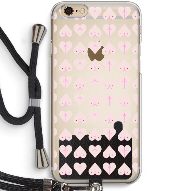 Ass 'n Titties: iPhone 6 / 6S Transparant Hoesje met koord