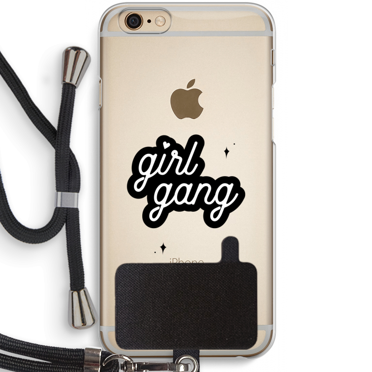 Girl Gang: iPhone 6 / 6S Transparant Hoesje met koord