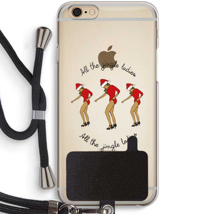 Jingle Ladies: iPhone 6 / 6S Transparant Hoesje met koord