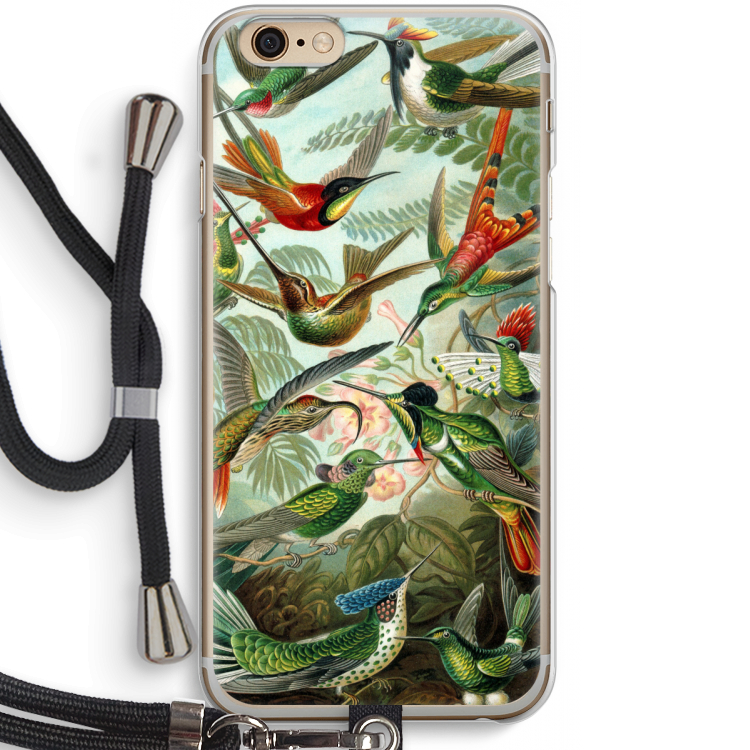 Haeckel Trochilidae: iPhone 6 / 6S Transparant Hoesje met koord