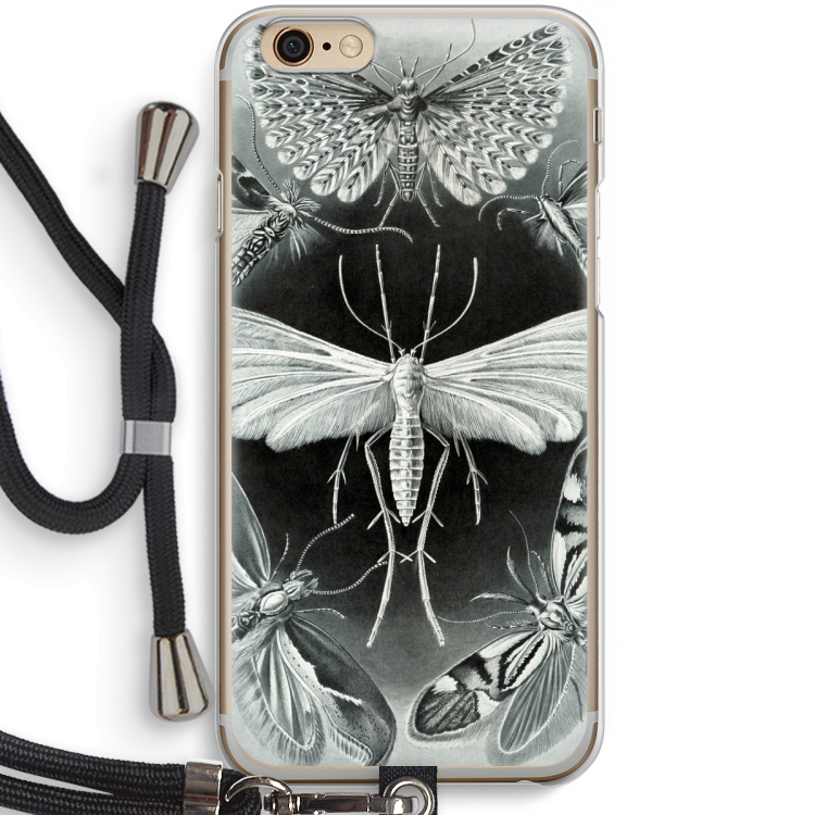 Haeckel Tineida: iPhone 6 / 6S Transparant Hoesje met koord