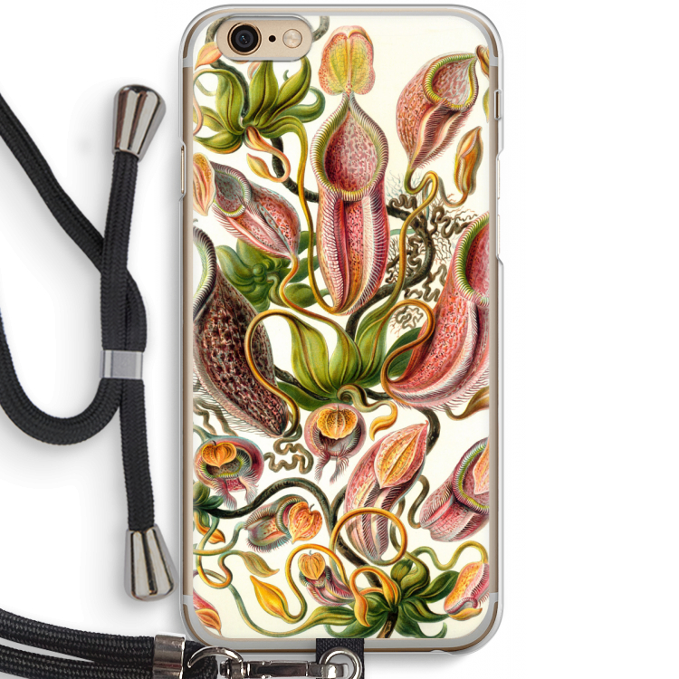 Haeckel Nepenthaceae: iPhone 6 / 6S Transparant Hoesje met koord