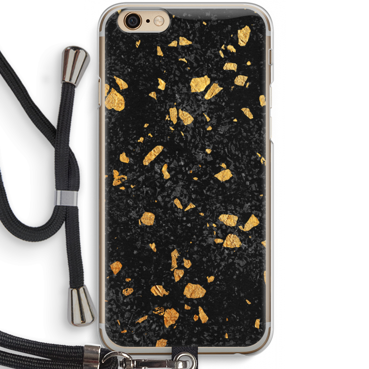 Terrazzo N°7: iPhone 6 / 6S Transparant Hoesje met koord