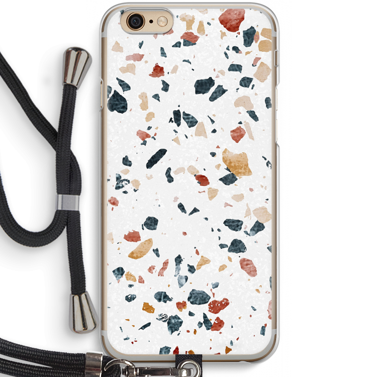 Terrazzo N°4: iPhone 6 / 6S Transparant Hoesje met koord