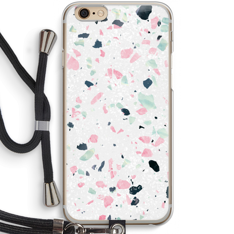 Terrazzo N°3: iPhone 6 / 6S Transparant Hoesje met koord