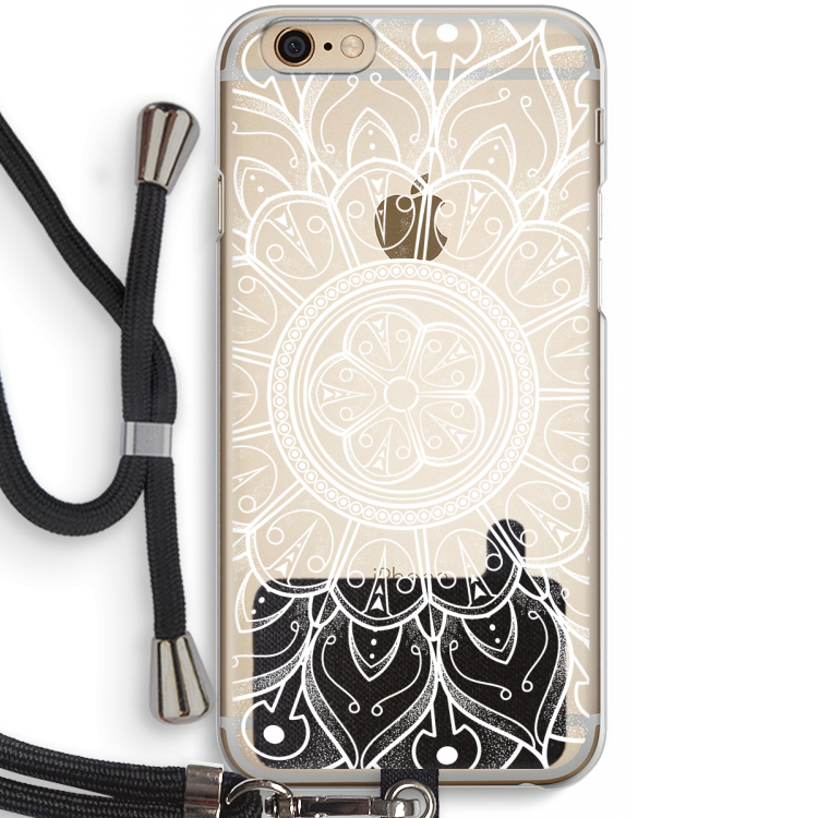 Roses Are Red: iPhone 6 / 6S Transparant Hoesje met koord