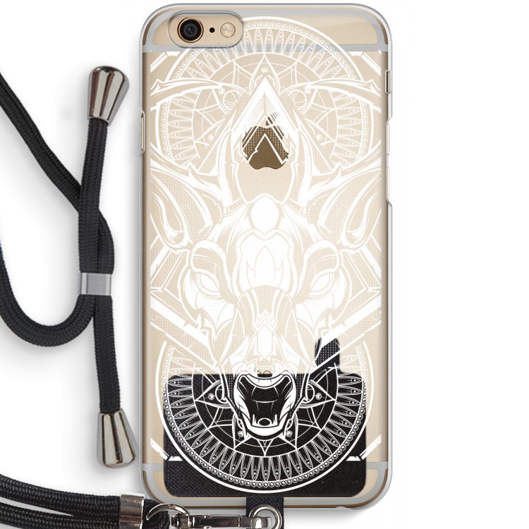 Oh Deer: iPhone 6 / 6S Transparant Hoesje met koord