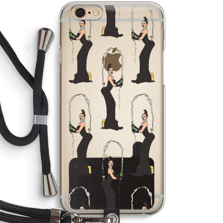Pop Some Kim: iPhone 6 / 6S Transparant Hoesje met koord