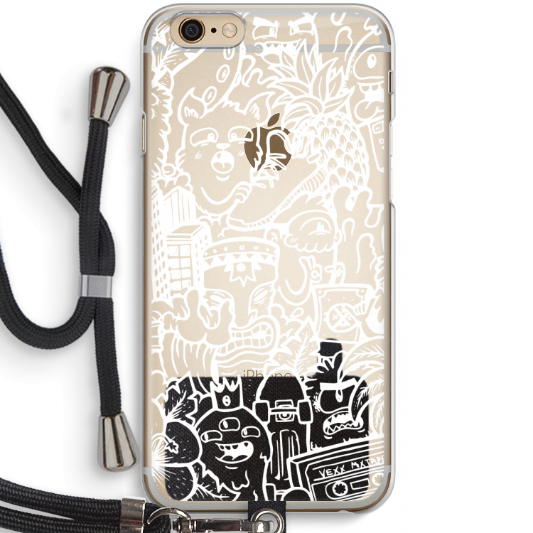 Vexx Mixtape #2: iPhone 6 / 6S Transparant Hoesje met koord