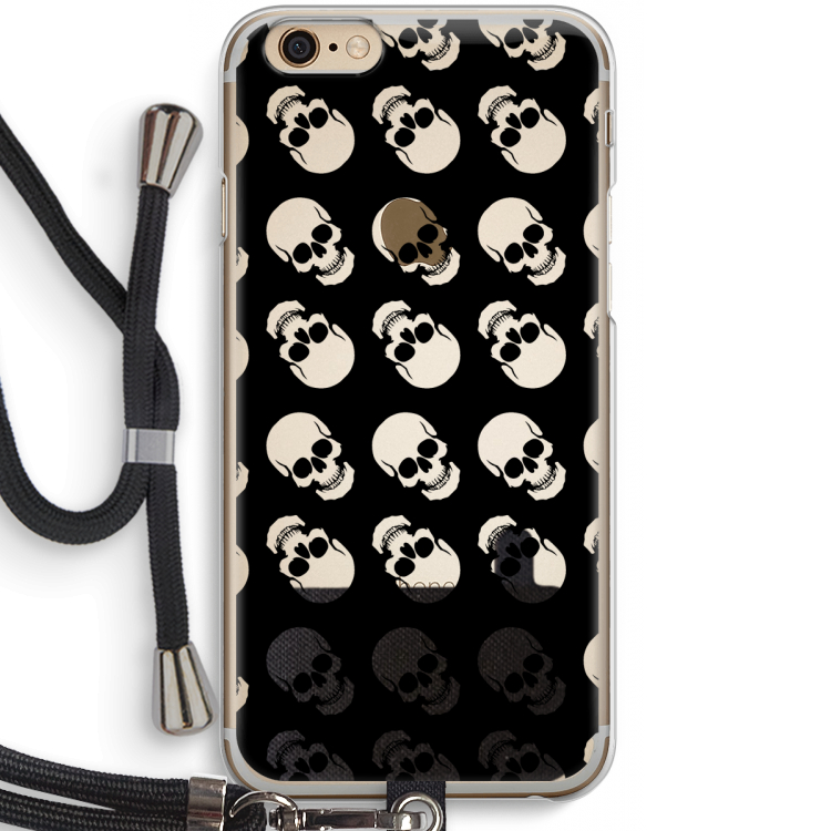 Musketon Skulls: iPhone 6 / 6S Transparant Hoesje met koord