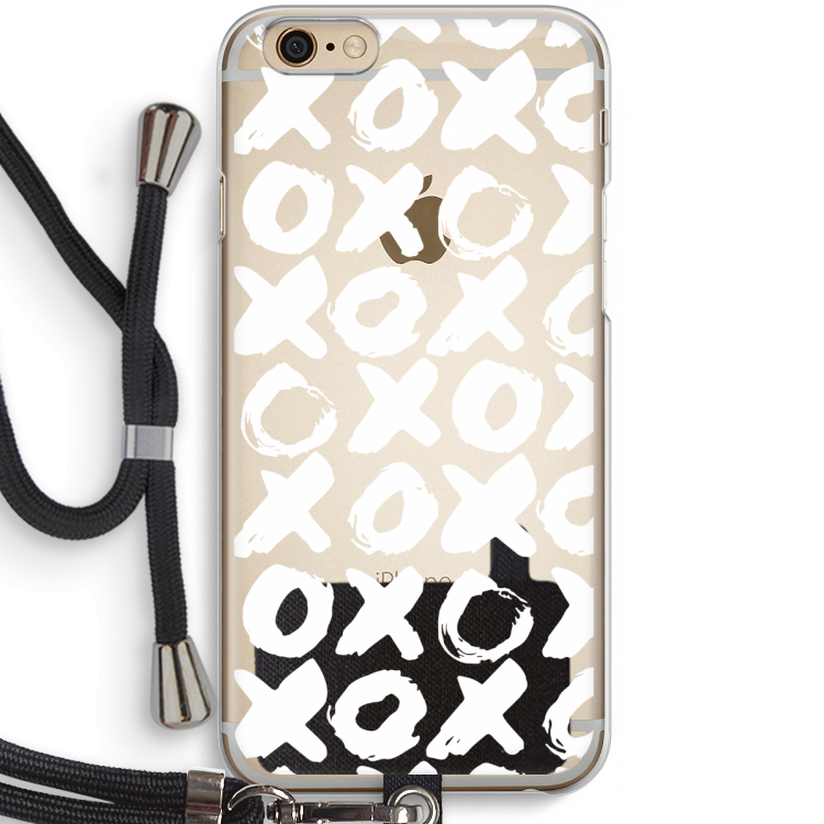 XOXO: iPhone 6 / 6S Transparant Hoesje met koord