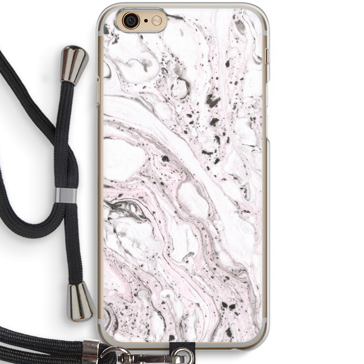 Mengelmoes: iPhone 6 / 6S Transparant Hoesje met koord