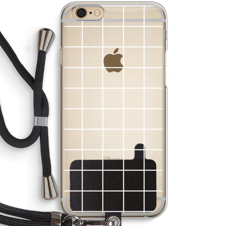 Rooster 2: iPhone 6 / 6S Transparant Hoesje met koord