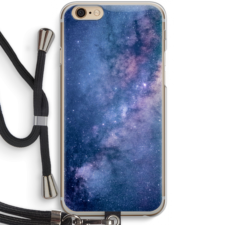 Nebula: iPhone 6 / 6S Transparant Hoesje met koord