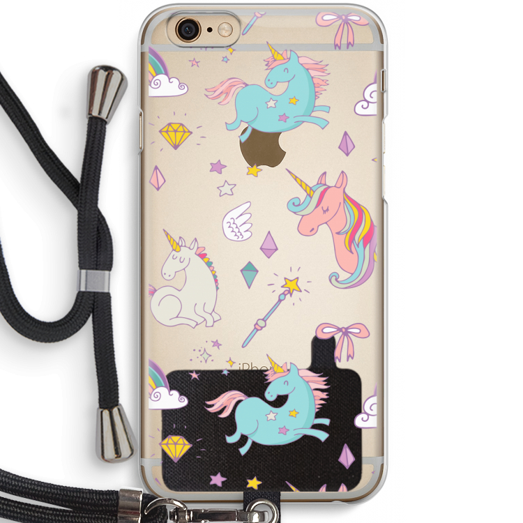 Fantasiewereld: iPhone 6 / 6S Transparant Hoesje met koord