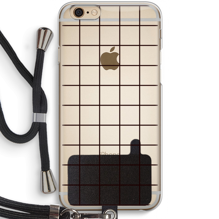 Rooster: iPhone 6 / 6S Transparant Hoesje met koord