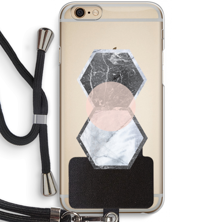 Creatieve toets: iPhone 6 / 6S Transparant Hoesje met koord