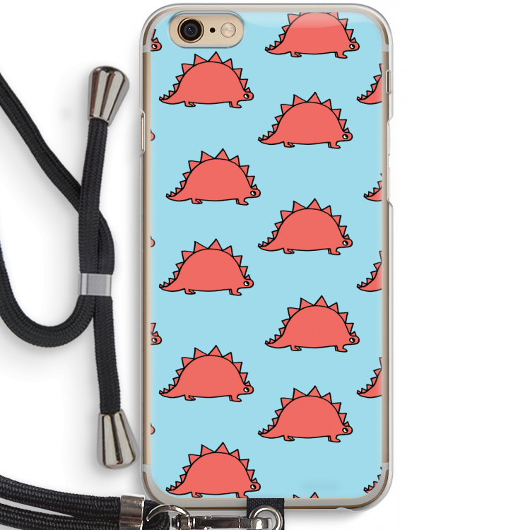 Dinosawrr: iPhone 6 / 6S Transparant Hoesje met koord