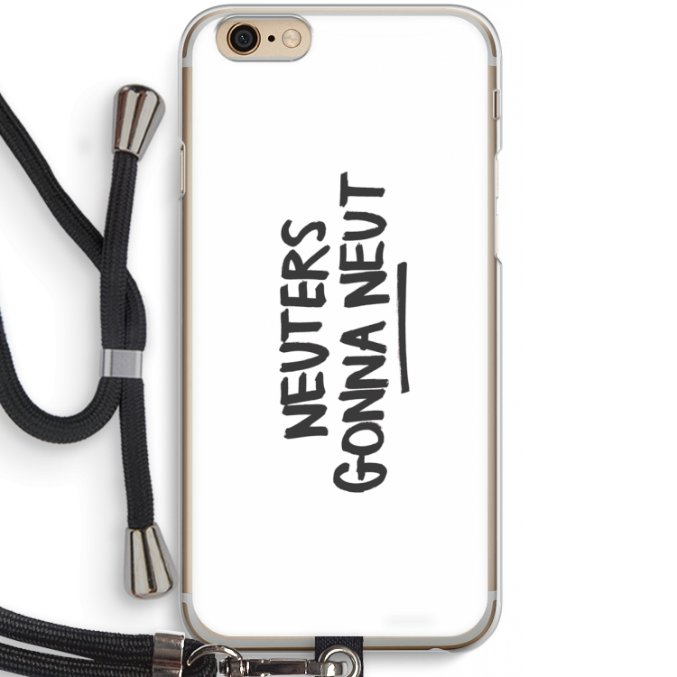 Neuters: iPhone 6 / 6S Transparant Hoesje met koord