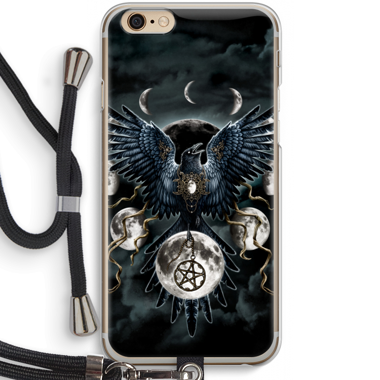 Sinister Wings: iPhone 6 / 6S Transparant Hoesje met koord