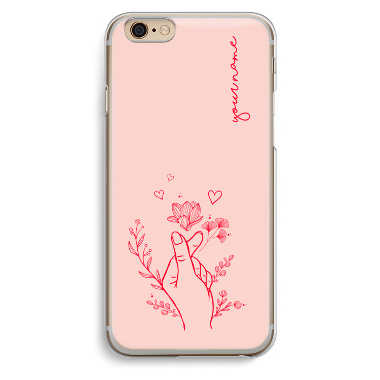 Giving Flowers: iPhone 6 / 6S Transparant Hoesje
