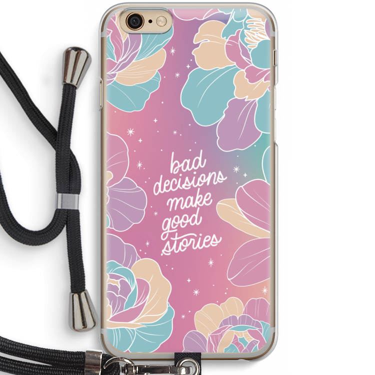 Good stories: iPhone 6 / 6S Transparant Hoesje met koord