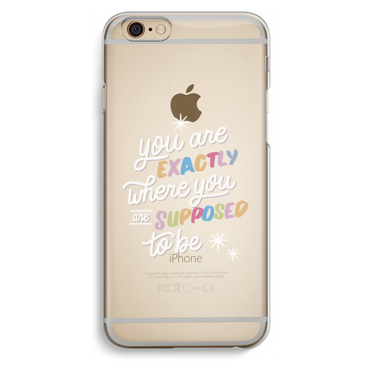 Right Place: iPhone 6 / 6S Transparant Hoesje