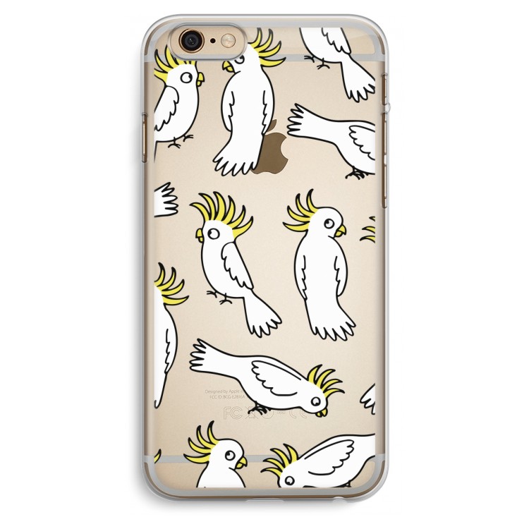 Papegaai: iPhone 6 Plus / 6S Plus Transparant Hoesje