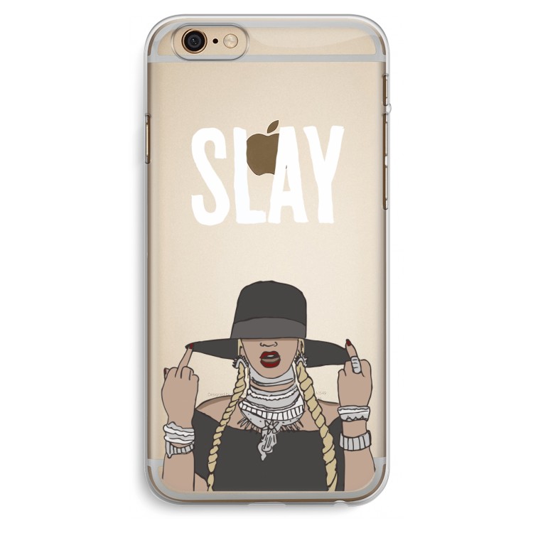 Slay All Day: iPhone 6 Plus / 6S Plus Transparant Hoesje