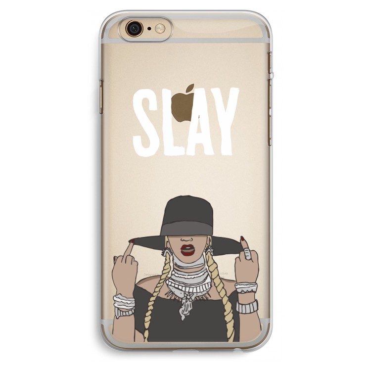 Slay All Day: iPhone 6 Plus / 6S Plus Transparant Hoesje