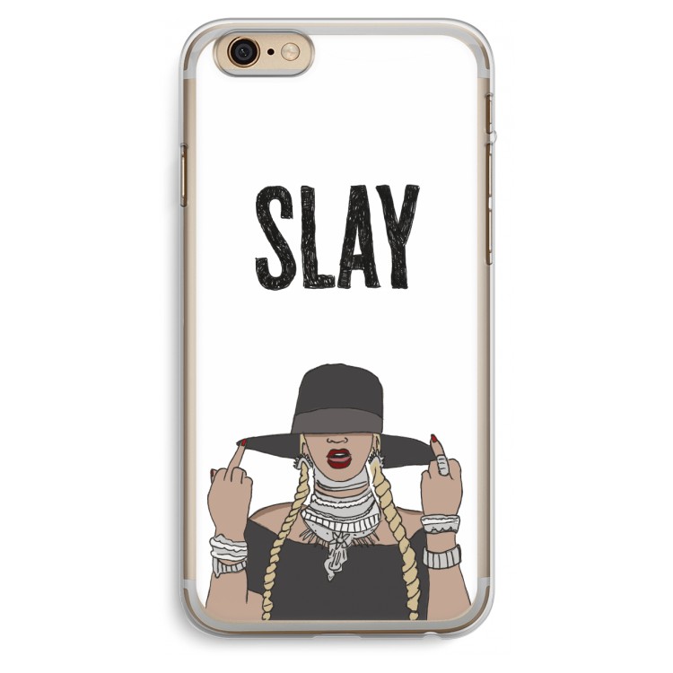 Slay All Day: iPhone 6 Plus / 6S Plus Transparant Hoesje