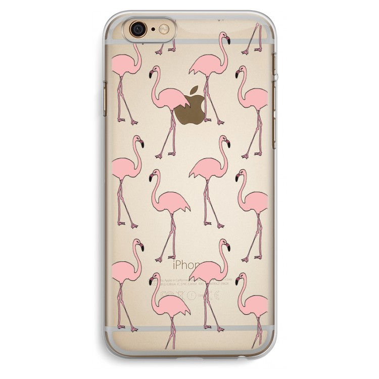 Anything Flamingoes: iPhone 6 Plus / 6S Plus Transparant Hoesje