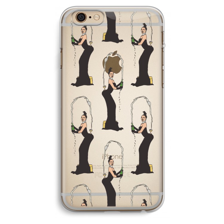 Pop Some Kim: iPhone 6 Plus / 6S Plus Transparant Hoesje