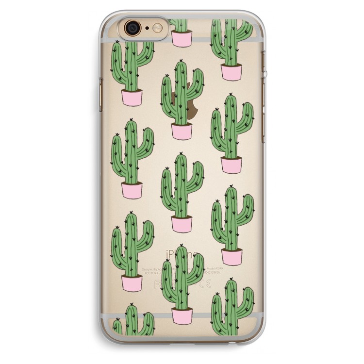 Cactus Lover: iPhone 6 Plus / 6S Plus Transparant Hoesje