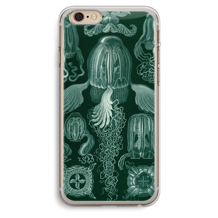 Haeckel Cubomedusae: iPhone 6 Plus / 6S Plus Transparant Hoesje