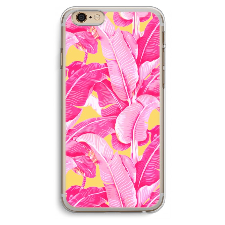 Pink Banana: iPhone 6 Plus / 6S Plus Transparant Hoesje