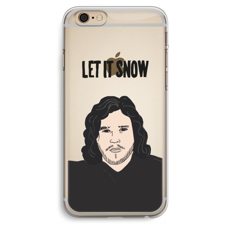 Let It Snow: iPhone 6 Plus / 6S Plus Transparant Hoesje