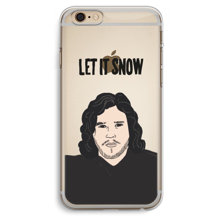Let It Snow: iPhone 6 Plus / 6S Plus Transparant Hoesje