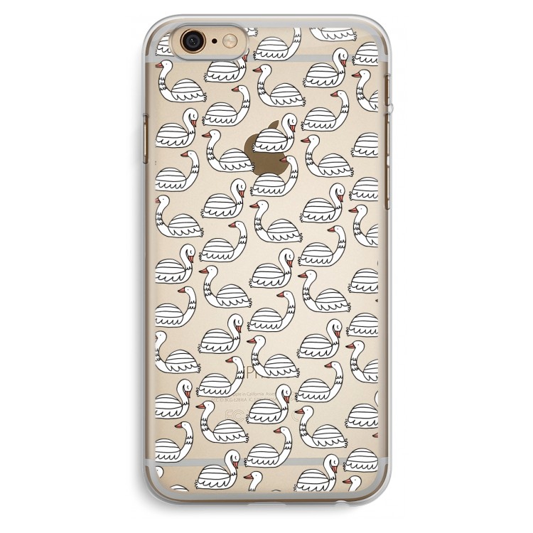 Zwanen: iPhone 6 Plus / 6S Plus Transparant Hoesje