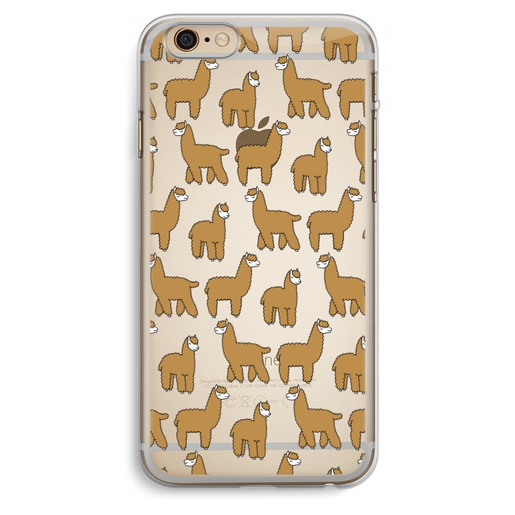 Alpacas: iPhone 6 Plus / 6S Plus Transparant Hoesje