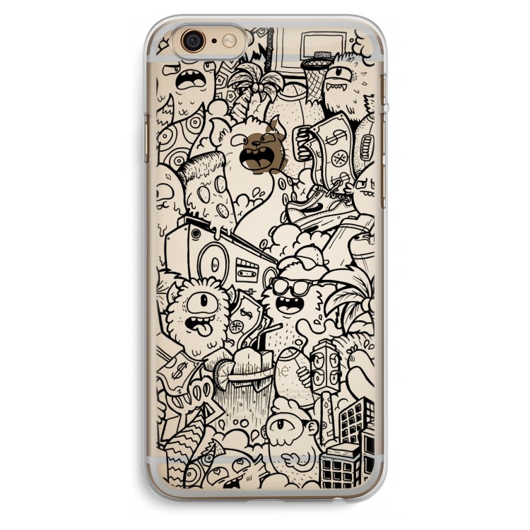 Vexx Black City : iPhone 6 Plus / 6S Plus Transparant Hoesje