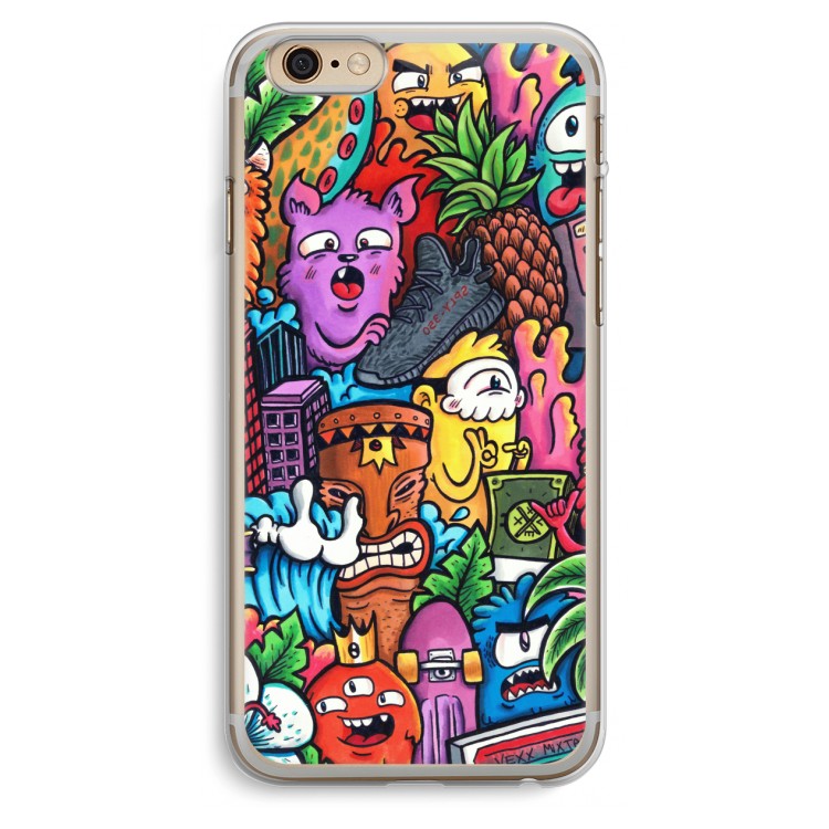 Vexx Mixtape: iPhone 6 Plus / 6S Plus Transparant Hoesje