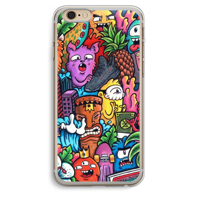 Vexx Mixtape: iPhone 6 Plus / 6S Plus Transparant Hoesje