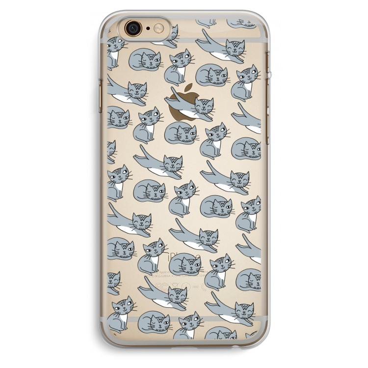Poezen: iPhone 6 Plus / 6S Plus Transparant Hoesje