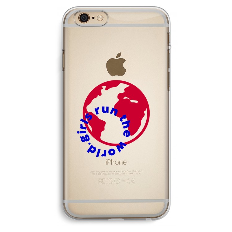 Run The World: iPhone 6 Plus / 6S Plus Transparant Hoesje